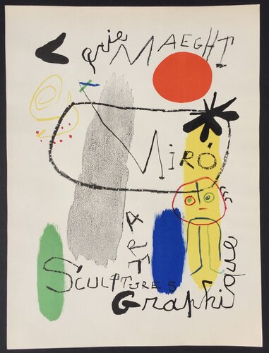 Affiche d’Exposition Galerie Maeght di Joan Miró, Stampa in vendita su Singulart