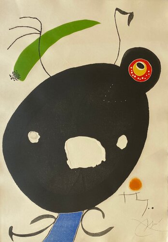 Quatre Colors Aparien El Mon IV (Four Colors will Beat the World IV) di Joan Miró, Stampa in vendita su Singulart