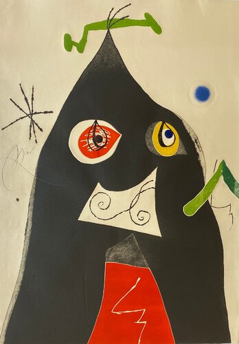 Quatre Colors Aparien El Mon I (Four Colors will Beat the World I) par Joan Miró, Édition en vente sur Singulart