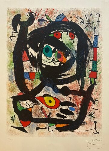 Lithograph for the County Museum of Art, Los Angeles van Joan Miró, Afdruk te koop op Singulart