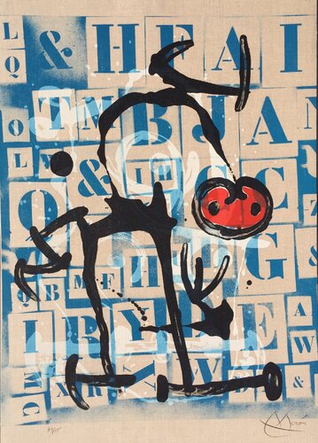 Le Lettre - Rouge van Joan Miró, Afdruk te koop op Singulart
