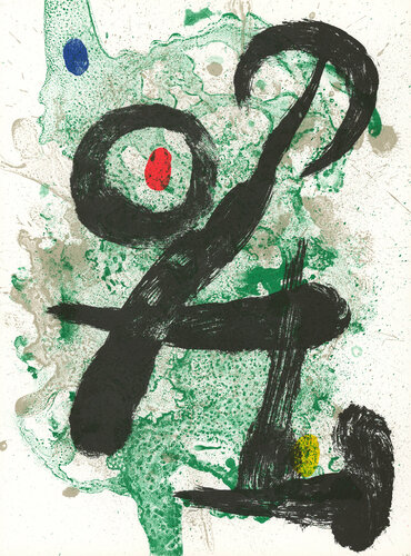 Joan Miró 1963 Lithograph Derrière Le Miroir van Joan Miró, Afdruk te koop op Singulart