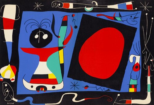 Femme au miroir van Joan Miró, Afdruk te koop op Singulart