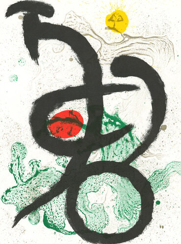 Joan Miró 1963 Lithograph Derrière Le Miroir van Joan Miró, Afdruk te koop op Singulart
