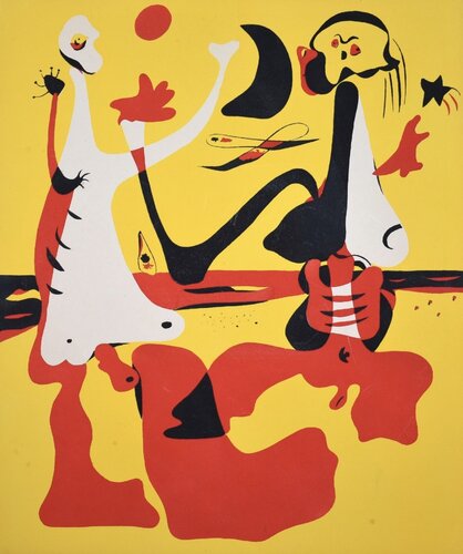Personages devant la mere for D’Aci I D’Alla van Joan Miró, Andere media te koop op Singulart