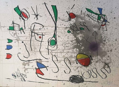 Hommage to Picasso van Joan Miró, Afdruk te koop op Singulart
