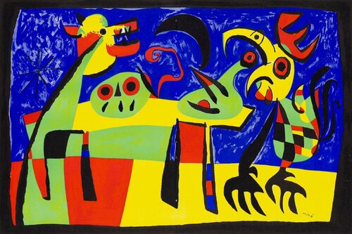 Le chien aboyant à la lune van Joan Miró, Afdruk te koop op Singulart