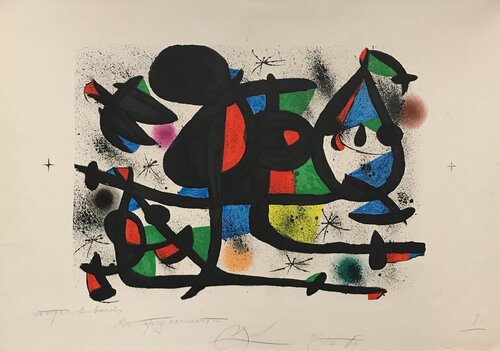 La Luge des Amants II (Unique BAT) van Joan Miró, Afdruk te koop op Singulart