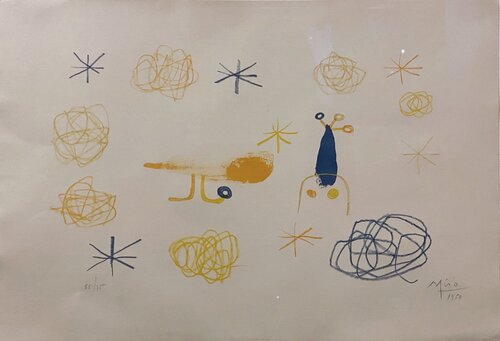 L'Oiseau Rouge II - The Red Bird II (M99) di Joan Miró, Stampa in vendita su Singulart
