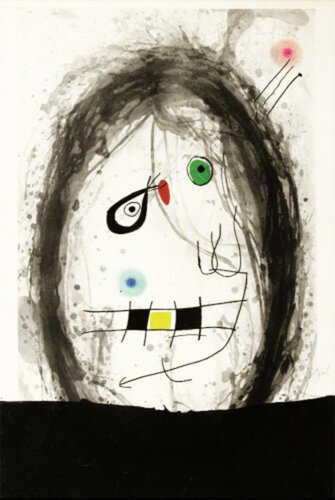 L´exilé noir di Joan Miró, Stampa in vendita su Singulart