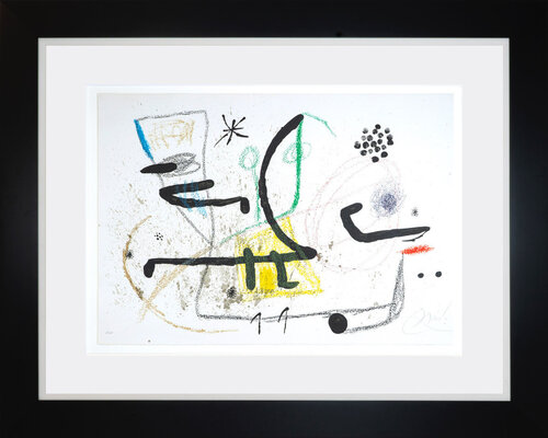 Maravillas con Variaciones Acrosticas en El Jardin de Miro plate 9 van Joan Miró, Afdruk te koop op Singulart