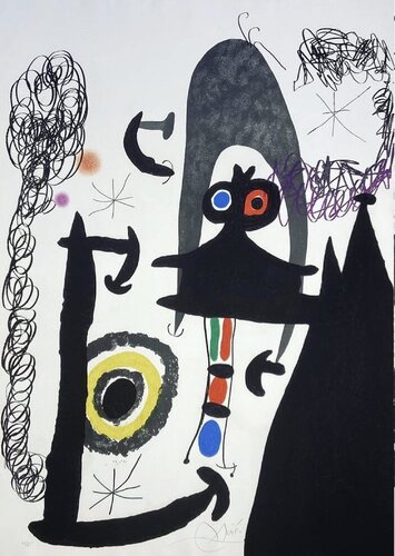 Escalade ver la lune (Climbing to the Moon) van Joan Miró, Afdruk te koop op Singulart