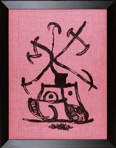 La Dame aux damiers di Joan Miró, Stampa in vendita su Singulart