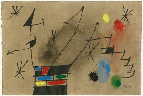 ohne Titel (untitled) di Joan Miró, Pittura in vendita su Singulart