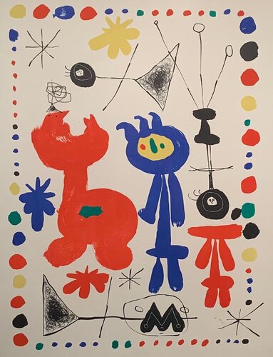 Figure and Bird di Joan Miró, Stampa in vendita su Singulart