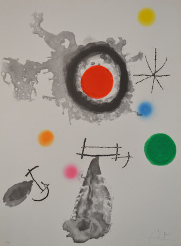 Astre Et Fumee - D424 di Joan Miró, Stampa in vendita su Singulart