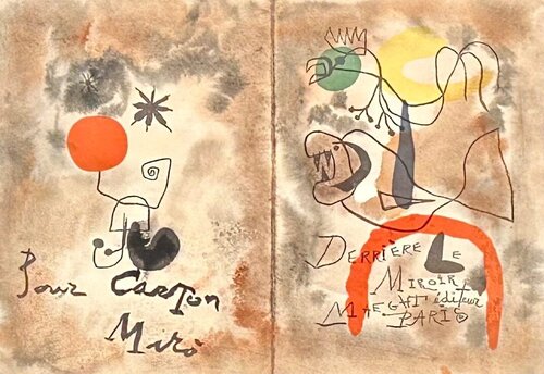 Derriere Le Miroir Canton di Joan Miró, Opera su carta in vendita su Singulart