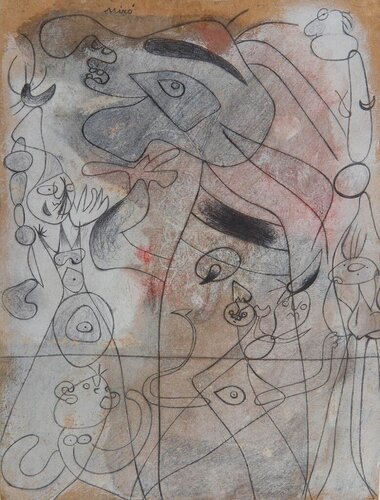 Le numéro de music-hall di Joan Miró, Opera su carta in vendita su Singulart