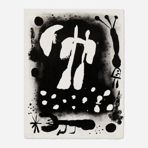 Catalogue de l'exposition 'Recent paintings 1953' à l'occasion du 60e anniversaire de l'artiste di Joan Miró, Stampa in vendita su Singulart