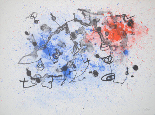 Series II - Blue And Red - M290 van Joan Miró, Afdruk te koop op Singulart