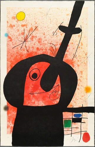 LE PENSEUR PUISSANT (The Powerful Thinker) van Joan Miró, Afdruk te koop op Singulart