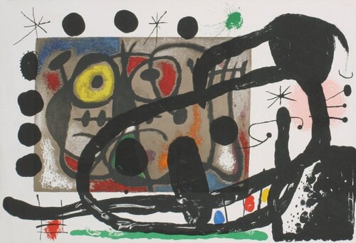 Derriere le Miroir, no. 151-152 van Joan Miró, Afdruk te koop op Singulart