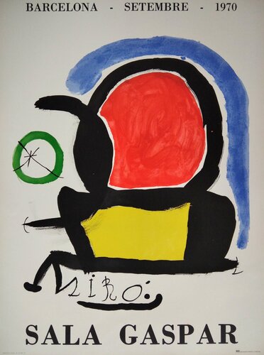 Sala Gaspar - Barcelona, setembre, 1970 di Joan Miró, Stampa in vendita su Singulart