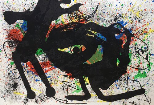 Miró Lithograph Derriere Le Miroir di Joan Miró, Stampa in vendita su Singulart