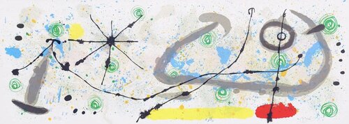 Plate 8, from Lézard aux plumes d'or di Joan Miró, Stampa in vendita su Singulart
