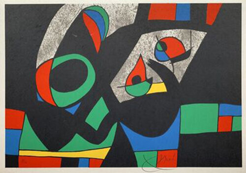 Le Lezard aux plumes d'Or, Plate V di Joan Miró, Stampa in vendita su Singulart