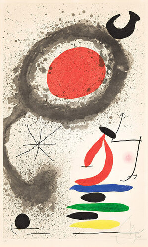 Le Soleil Ébouillanté (The Scalding Sun) van Joan Miró, Afdruk te koop op Singulart
