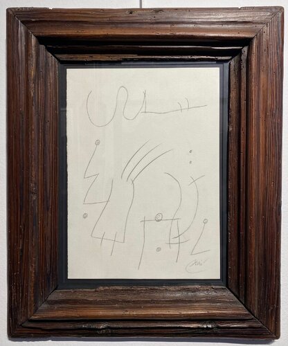 PERSONNAGS DANS UN PAYSAGE van Joan Miró, Werk op papier te koop op Singulart