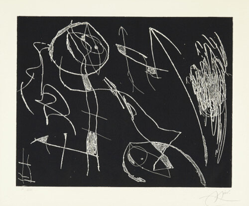 Serie Mallorca - Negro y blanco I van Joan Miró, Afdruk te koop op Singulart