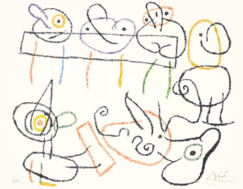 Ubu aux Baléares (Ubu of The Balearic Islands), 1971 van Joan Miró, Afdruk te koop op Singulart