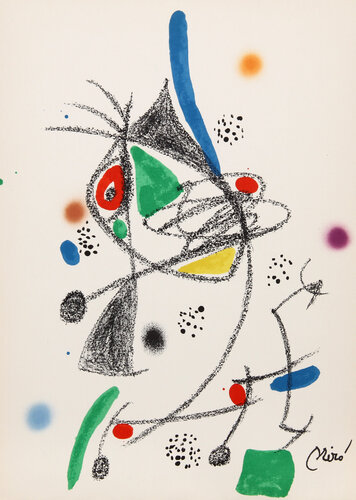 Maravillas con Variaciones Acrosticas en el jardin de Miro (Number 6) de Joan Miró, Impresión a la venta en Singulart