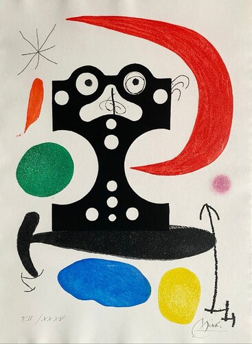 Hommage à Marcel Duchamp di Joan Miró, Stampa in vendita su Singulart