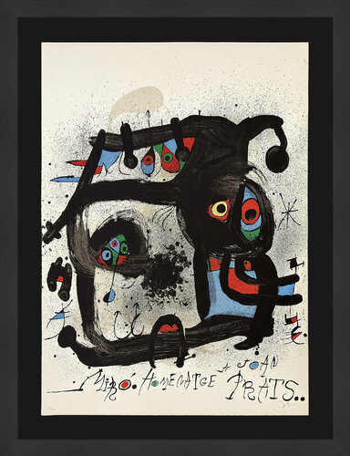 Homenatge a Joan Prats, Mourlot 852 (hand signed lithograph) by Joan Miró, 인쇄 for Sale on Singulart