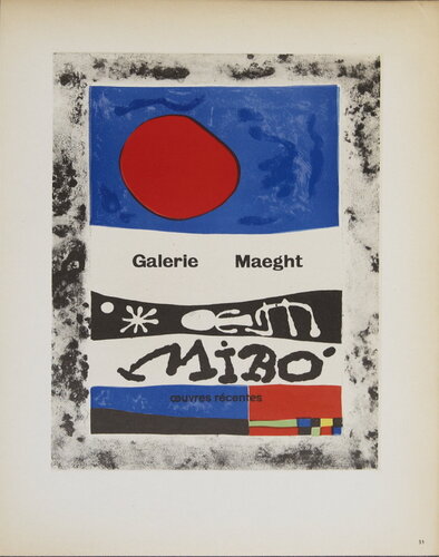 Galerie Maeght by Joan Miró, Print for Sale on Singulart
