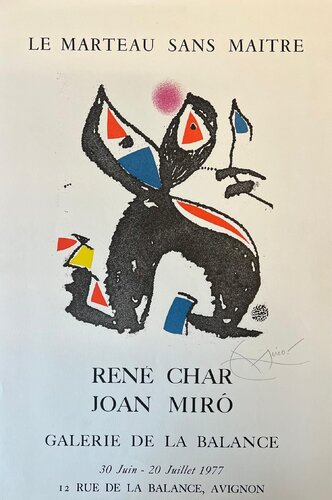 Aus: Le Marteau sans Maitre by Joan Miró, Print for Sale on Singulart