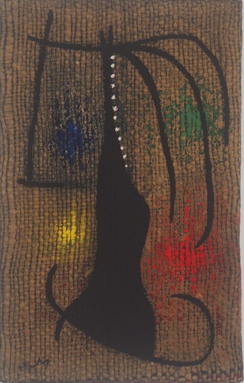 Femme à l'arc en ciel Joan Miró