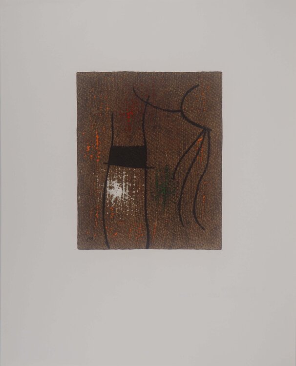 Femme abstraite, Lithographie signée Joan Miró