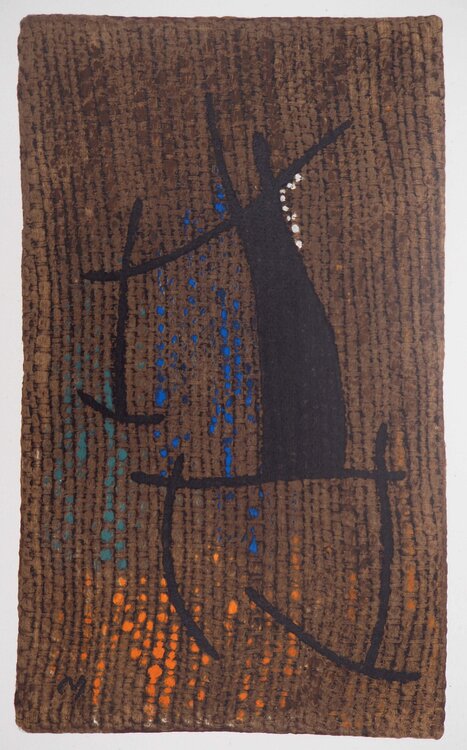 Femme qui danse, Lithographie signée Joan Miró