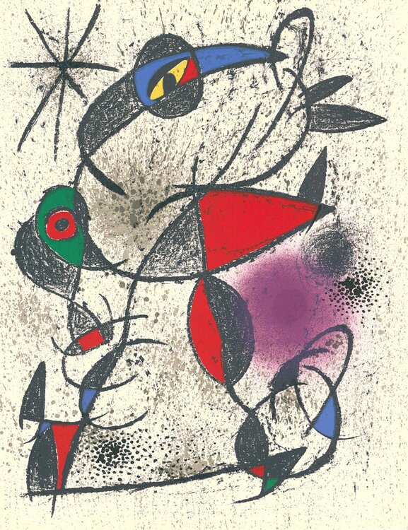 Jaillie du calcaire (from "Souvenirs et portraits d'artistes") Joan Miró