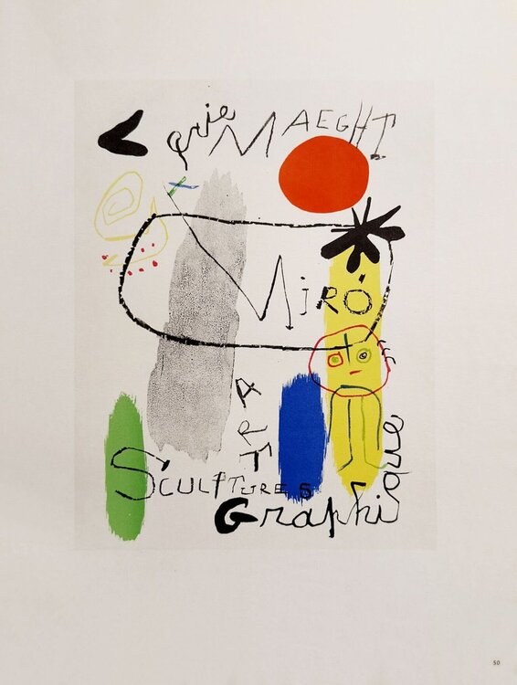AF 1950 - Galerie Maeght Joan Miró