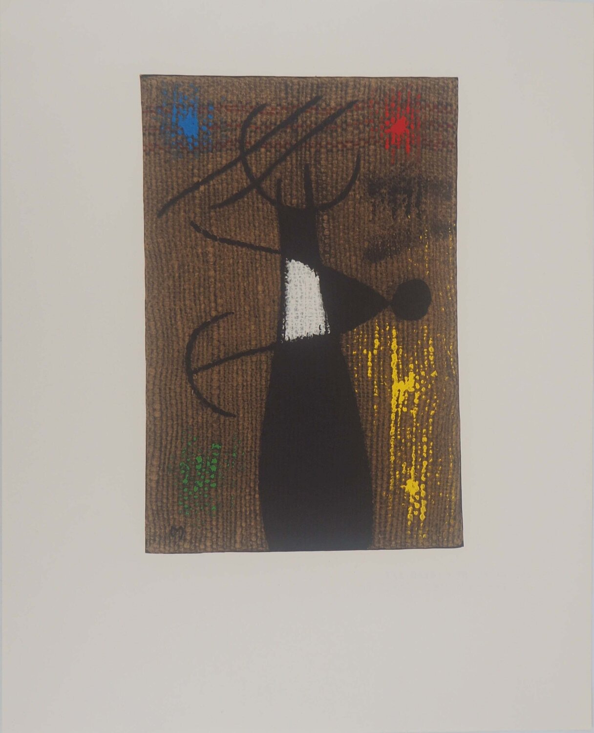 Maternité, Femme et enfant, Lithographie signée Joan Miró Stampa in vendita
