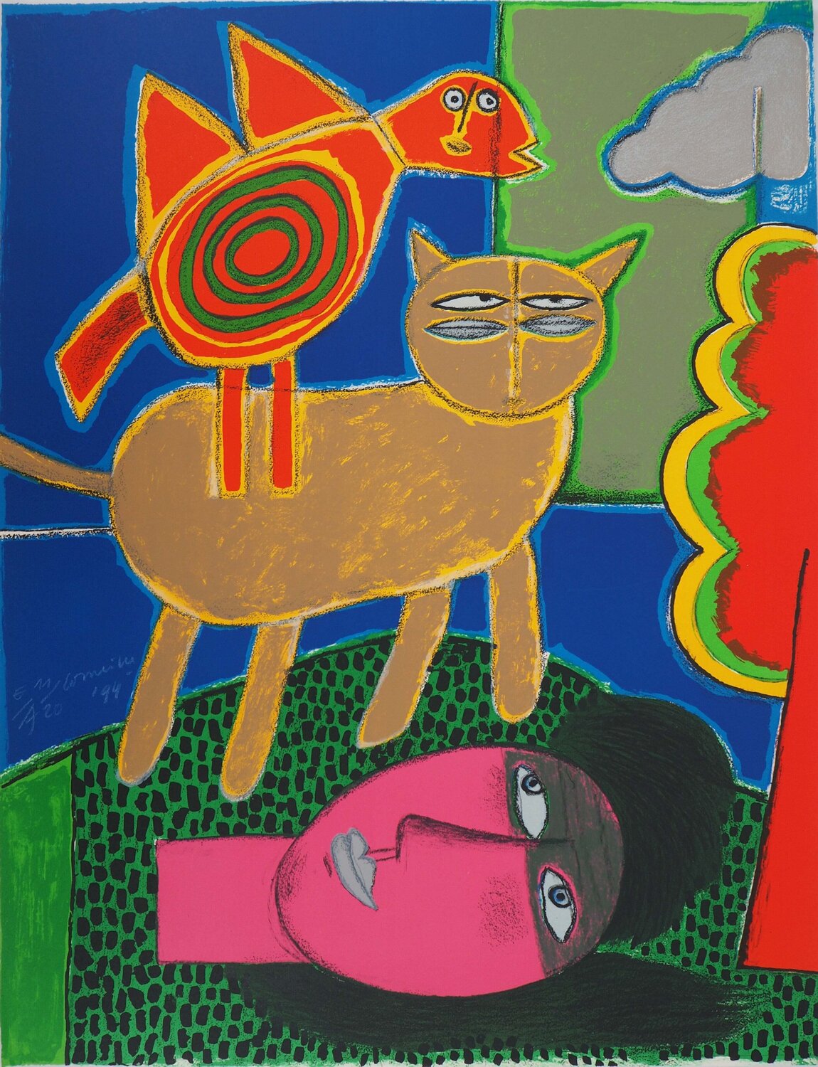 L'oiseau Joan Miró Impresión en venta