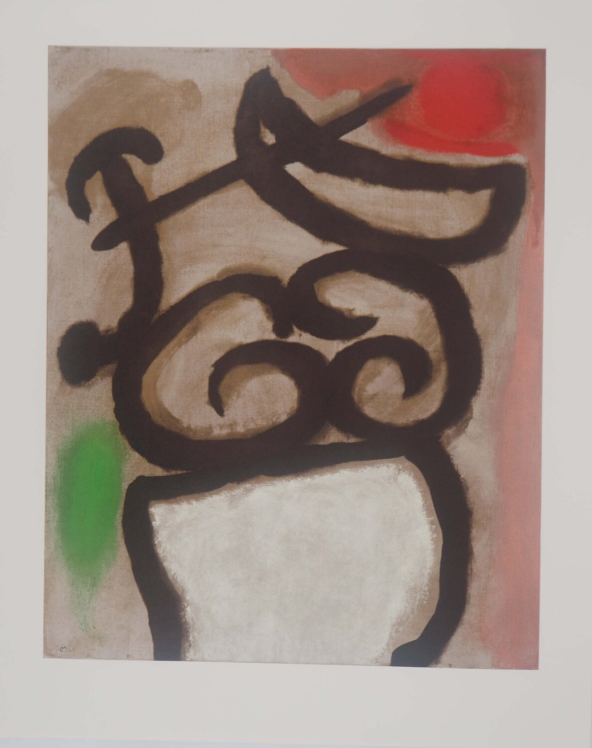 Modèle féminin, Lithographie signée Joan Miró Impresión en venta