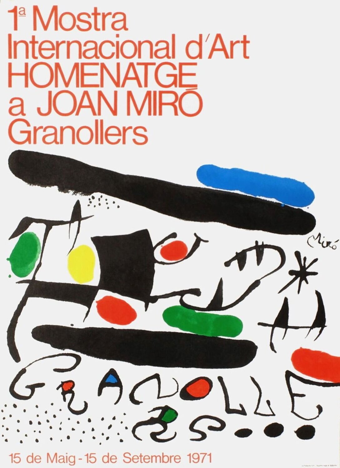 Expo 71 - Muestra International de arte Joan Miró Druck zu verkaufen