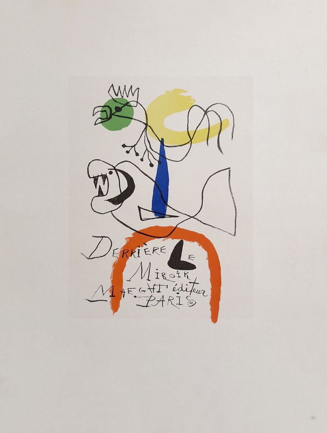 AF 1954 - Derrière le Miroir Joan Miró Druck zu verkaufen