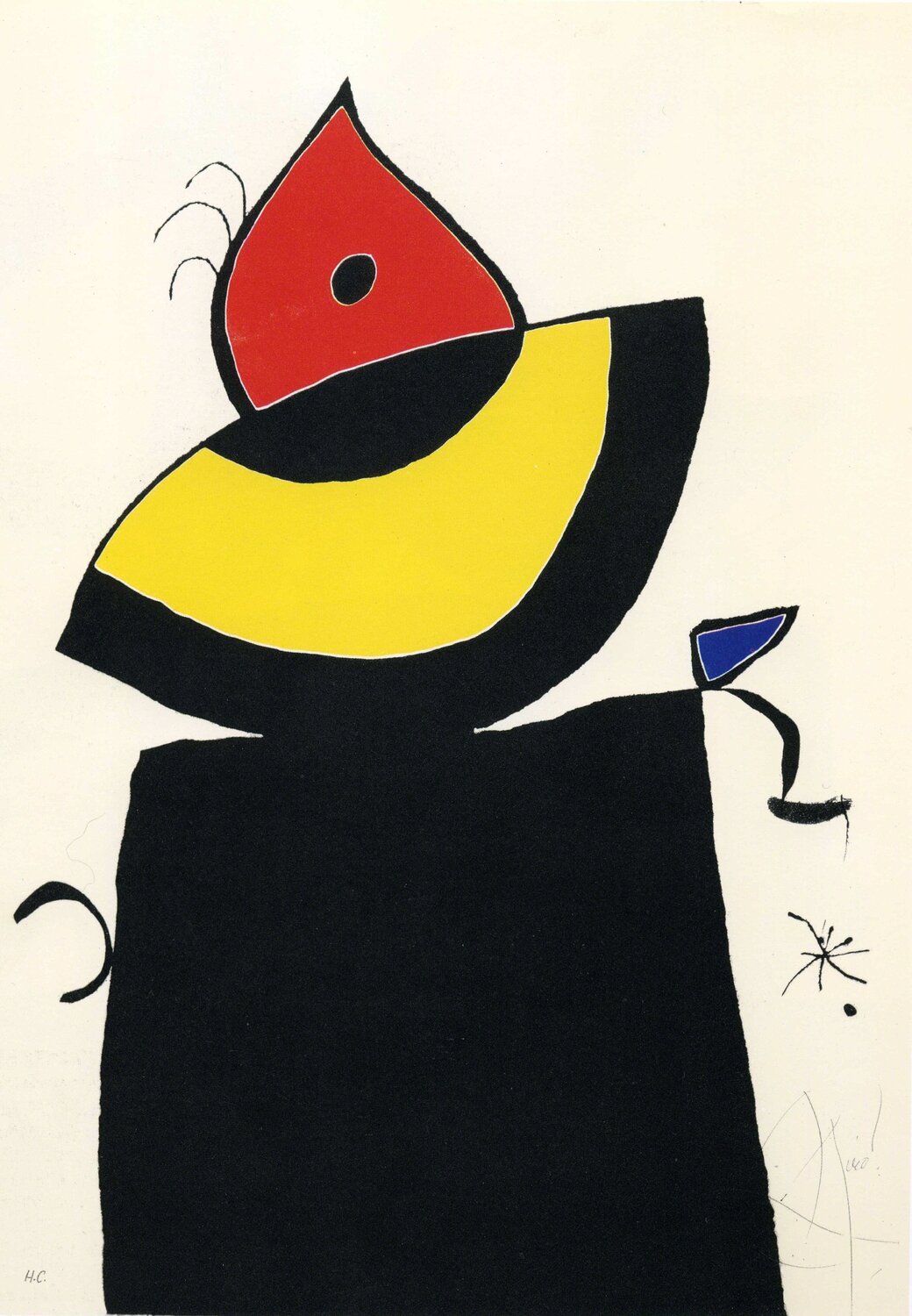 Quatre colors aparien el món… Joan Miró Druck zu verkaufen